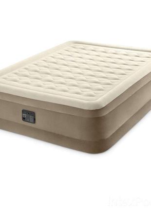 Надувне ліжко intex 64428, 152 х 203 х 46 см, вбудований елект...