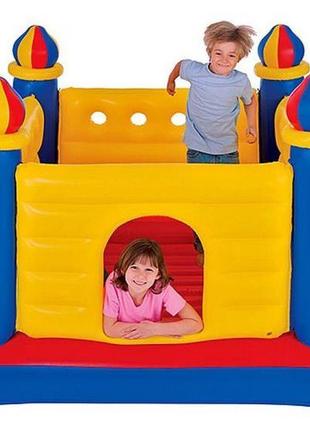 Надувний дитячий ігровий центр - батут intex 48259 "замок"