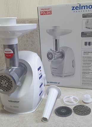 М'ясорубка електрична + насадка для нарізки кубиками zelmotor ...
