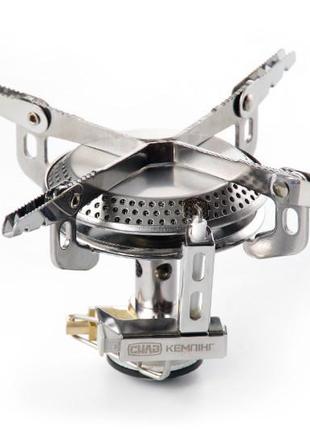 Портативна газова пальник для кемпінгу конфорка складная з п'є...