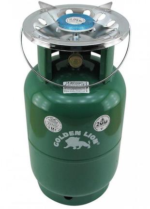 Комплект газовий кемпінговий балон "golden lion" уґрунтований ...