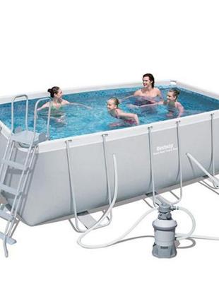Каркасний басейн 56457 (пісочний фільтр,сходи) 412 х 201 х 122 см