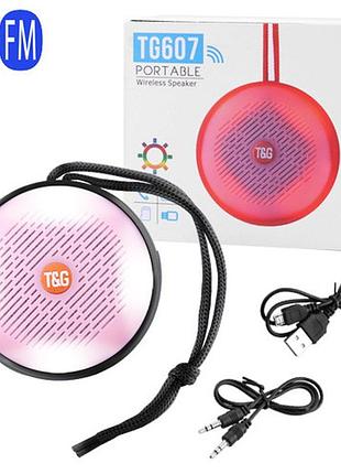 Bluetooth-колонка tg607, speakerphone, радио, black