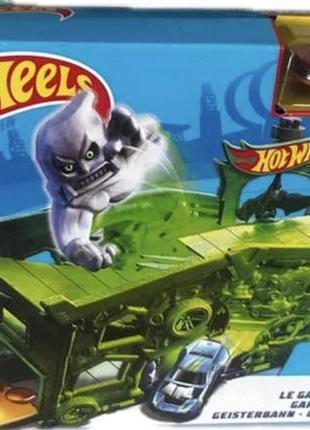 Автомобільний трек hot wheels city траса для машинок гараж примар