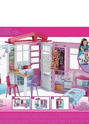 Барбі розкладний будиночок mattel barbie 2
