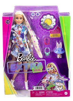 Лялька barbie extra doll #12 in floral барбі екстра у квітково...