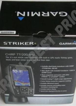 Ехолот garmin striker 4 з gps. новый!