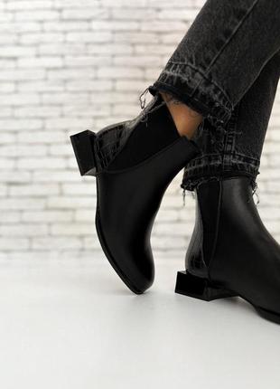 Новые черные демисезонные ботинки ботинки челси5 фото