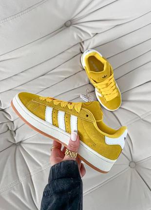 Кроссовки adidas campus yellow5 фото