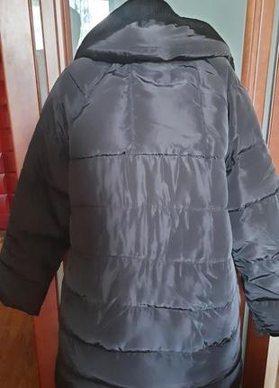 Пальто, деми куртка с капюшоном трикотажным4 фото