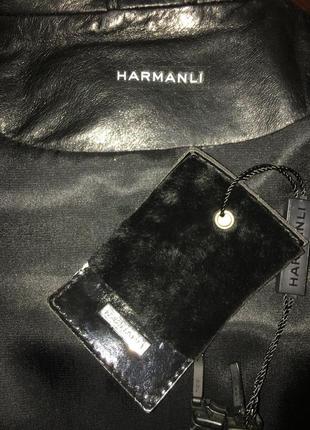 Harmanli кожаная классическая куртка10 фото