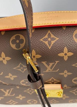 Жіноча сумка клатч на кожен день louis vuitton ремінець на плечі натуральна преміум шкіра луї віттон4 фото