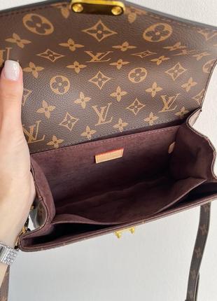 Жіноча сумка клатч на кожен день louis vuitton ремінець на плечі натуральна преміум шкіра луї віттон9 фото