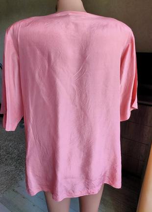 Шелковая блуза на лето, пог 54.5_55 см4 фото