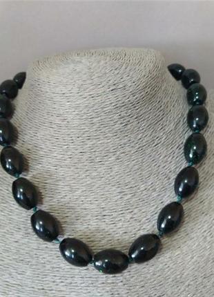 Бусы зеленый авантюрин