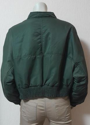Шикарная куртка бомбер цвета хаки zara made in myanmar, 💯 оригинал, молниеносная отправка8 фото