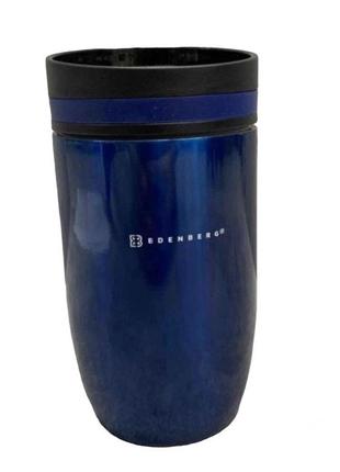 Термочашка для кофе и чая нержавеющая сталь edenberg eb-641 (330мл) синяя1 фото