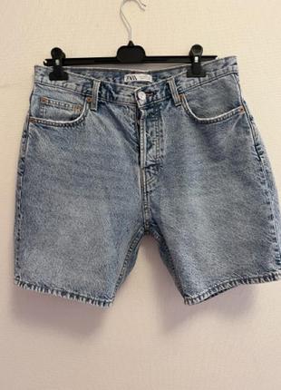 Мужские джинсовые шорты zara1 фото