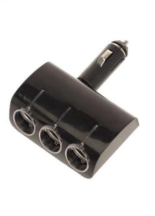 Розгалужувач для прикурювача на 3 гнізда + usb 12v-24v art:1520