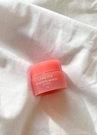 ❗️оригінал❗️нічна маска для губ laneige lip sleeping mask berry, 3 г