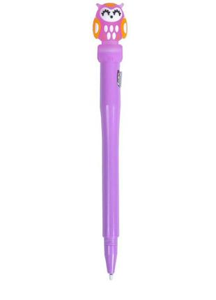 Ручка гелева "сова" gp-1099 (violet) світиться