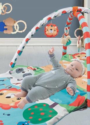 Игровой коврик для младенцев 4в1с туннелем9 фото