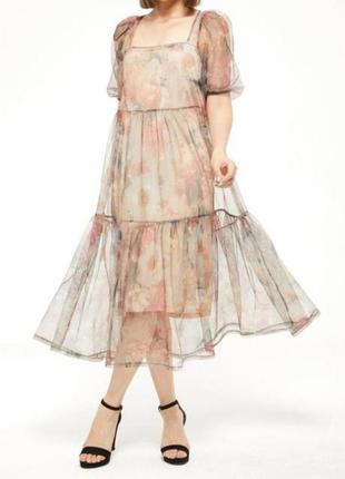Фатиновое платье миди h&amp;m, размер s1 фото