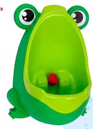 Писуар детский лягушка зеленый3 фото