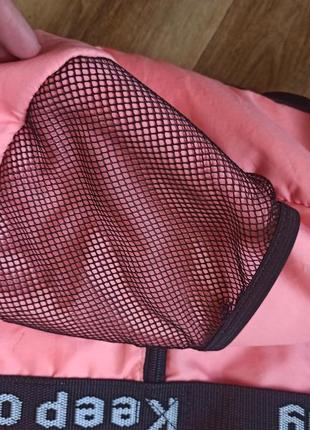 Спортивная большая женская сумка розовая3 фото