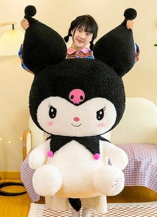 Sanrio куроми 95 см большая мягкая игрушка аниме хеллоу китти kuromi hello kitty