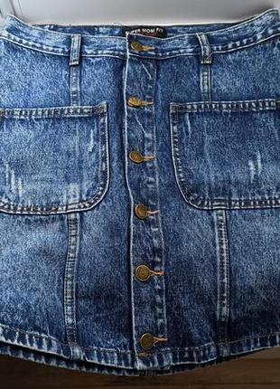 Новая джинсовая юбка м-л1 фото