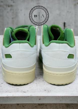 Adidas originals forum 84 low cl white green мужские кроссовки5 фото