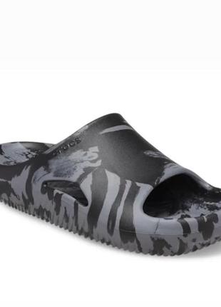 Жіночі шльопанці crocs mellow marbled slide ,розмір m5/ w72 фото
