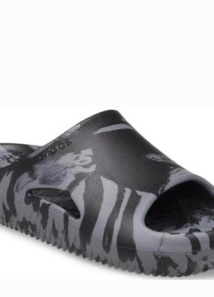 Жіночі шльопанці crocs mellow marbled slide ,розмір m5/ w77 фото