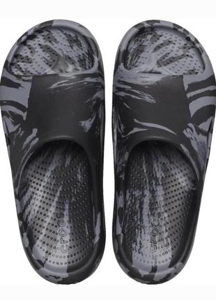 Женские шлепанцы crocs mellow marbled slide,размер m5/ w7