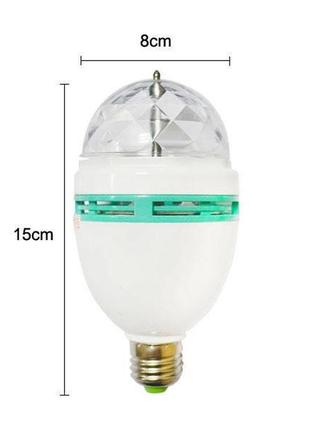Світлодіодна обертається лампа led mini party light lamp2 фото