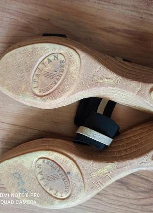 Vivian sandal italian shoemakers босоніжки на пробковій підошві р. 37-39 устілки 25-25,5 см, 8 та 1/2, ***8 фото