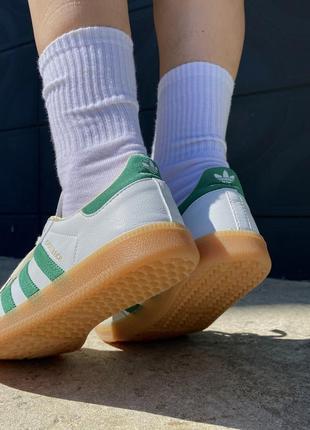 Кросівки adidas samba og sporty & rich white/green3 фото