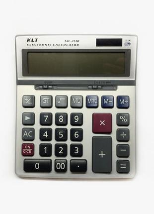 Калькулятор с большим экраном electronic kalculator klt sjc-2138