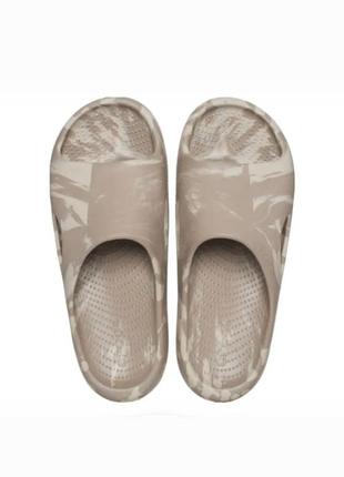 Мужские шлепанцы crocs mellow marbled slide, размер us m10/w12