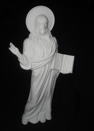Скульптура / статуэтка / фигурка  "иисус христос" коростенский фарфор "бисвит" ручная работа.