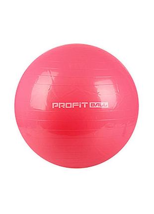 Гімнастичний м'яч для фітнесу 65 см червоний1 фото