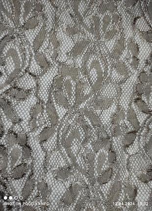 Тканина гіпюр бежевий