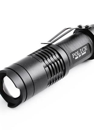 Ліхтарик кишеньковий світлодіодний з лінзою bailong police bl-8468