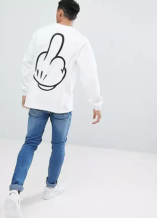 Білосніжний лонгслів new love club