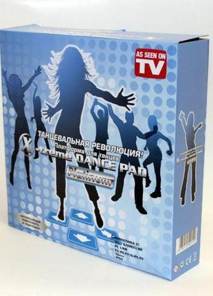Танцевальный коврик с блоком питания x-treme dance pad platinum tv + pc8 фото