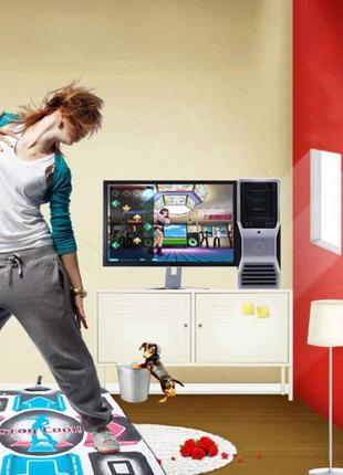 Танцевальный коврик с блоком питания x-treme dance pad platinum tv + pc3 фото
