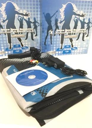 Танцевальный коврик с блоком питания x-treme dance pad platinum tv + pc9 фото