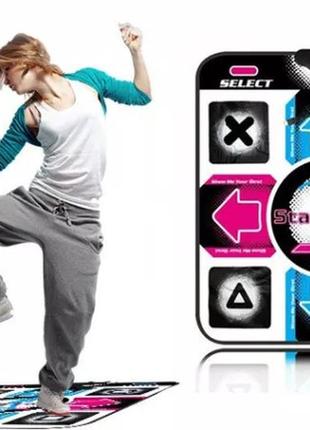 Танцювальний килимок із блоком живлення x-treme dance pad platinum tv+pc