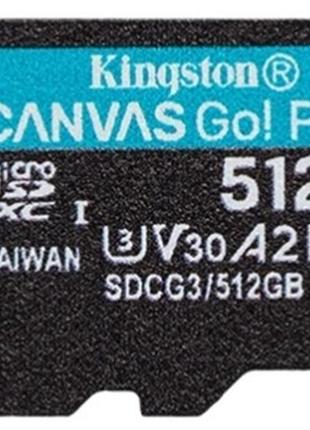 Карта пам'яті microsdxc 512gb uhs-i/u3 class 10 kingston canva...